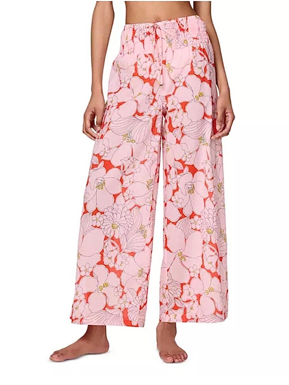 Kate spade cover up pant wide leg coastal garden nwt XS